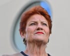 Australia politics live: Hanson claims One Nation super plan would be inflation ‘neutral’: NSW pokies losses hit record $2.38bn
