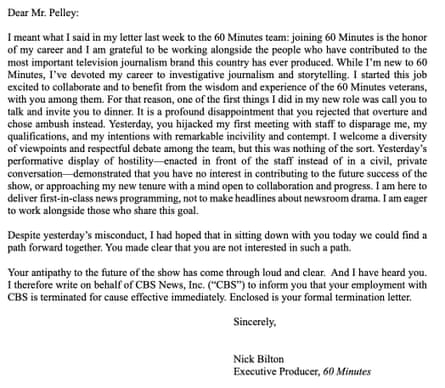 Screenshot of a letter