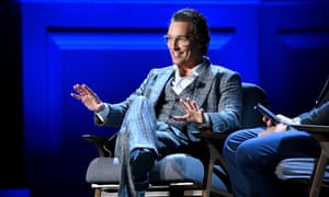 Matthew McConaughey speaks at Carnegie Hall on February 29, 2020 in New York City.