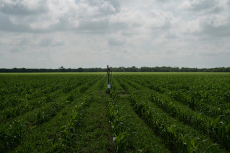 A weather data logger is seen at Betty Perez’s property that she leases to Frank Machac Jr.