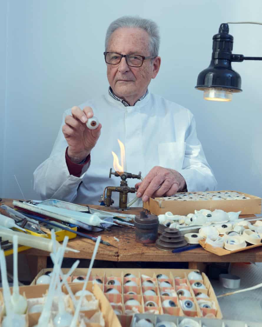 'I used to be one of three glass-eye makers in the UK, now I am alone': Jost Haas.