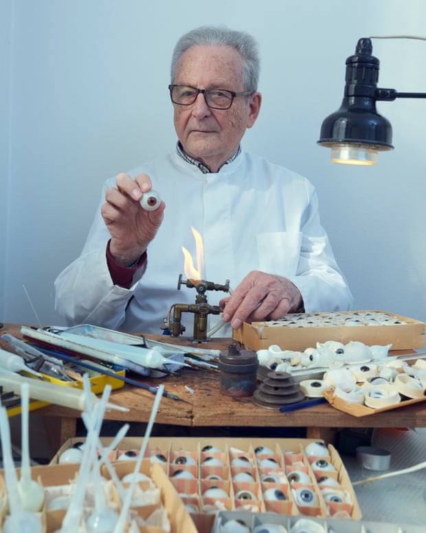 ‘I used to be one of three glass-eye makers in the UK, now I’m the only one’: Jost Haas.
