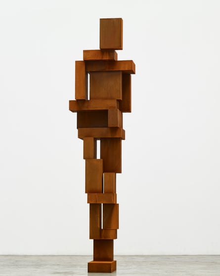 An iron figure by Gormley, similar to that envisaged in the new work.