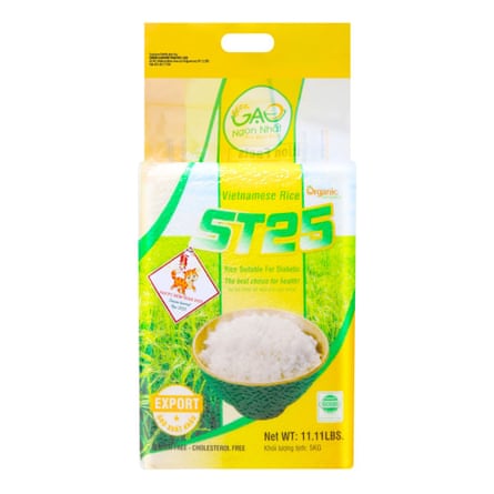 ST25 Arroz orgánico vietnamita Gao Ngon Nhat