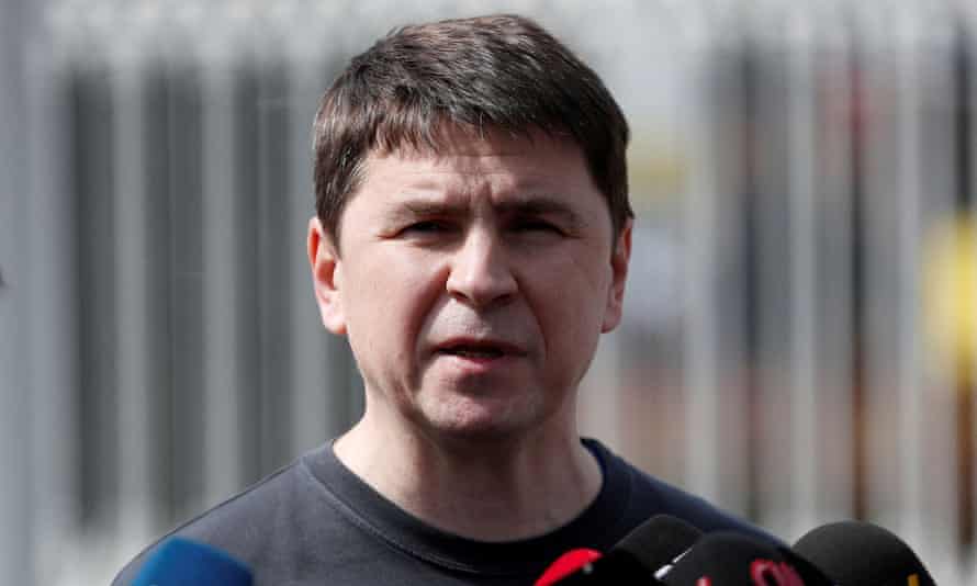 Mykhailo Podolyak, a political adviser to Ukrainian President Volodymyr Zelenskiy