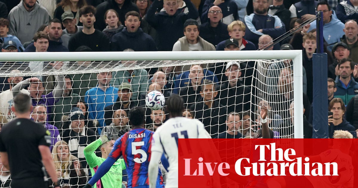 Tottenham v Crystal Palace: Premier League – live