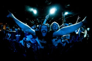 Milan, Italy. Fans watch American rock band Bad Religion perform in concert