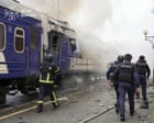 Russian strike on passenger train will not deter Ukraine’s backers, Nato chief says
