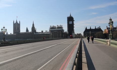 Westminster Bridge, London, 26 March.