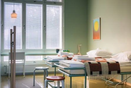 A former patient room at Paimio Sanatorium, converted into a ‘retreat room’ for visitors