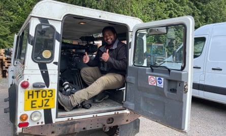 On location for the BBC programme Animal Park.