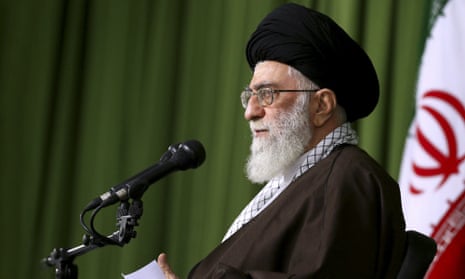 Supreme Leader Ayatollah Ali Khamenei speaks in a meeting with foreign minister Mohammad Javad Zarif and the country’s diplomats in Tehran, Iran, on 1 November.