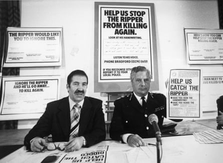 DCS Jim Hobson, left, and the West Yorkshire chief constable Ronald Gregory in 1979.