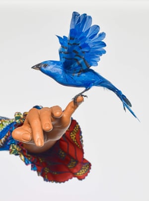 Detail from Mrs Pinckney and the Emancipated Birds of South Carolina, 2017, by Yinka Shonibare.