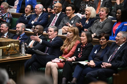 David Lammy on Labour’s frontbench in November 2022