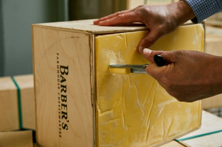 A block of cheddar