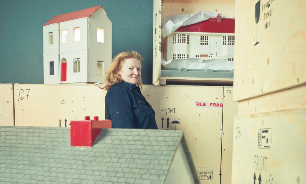 Rachel Whiteread shot  at the Museum of Childhood while her Dollhouses were being installed.