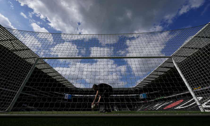 Pitchside at Stadium MK