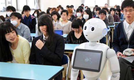 Robot in a classroom