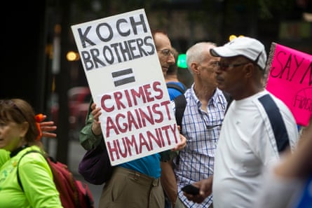 Anti-Koch sentiment at a climate march in New York City.