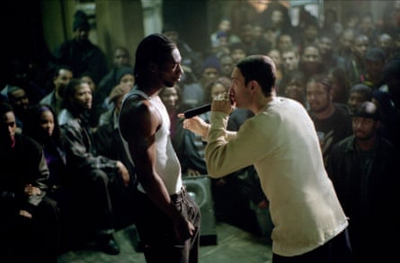 Eminem in 8 Mile, the film featuring Lose Yourself.