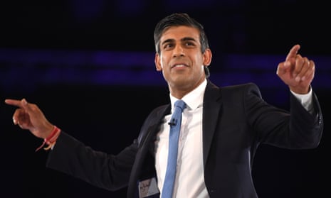 Rishi Sunak at the Conservative election hustings in Wembley, London, August 2022.