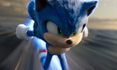Sonic, exprimé par Ben Schwartz dans Sonic the Hedgehog 2.