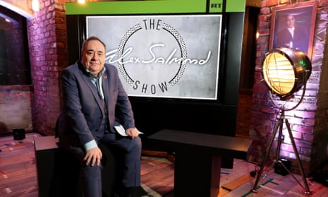 Alex Salmond during the launch of his RT chat show.