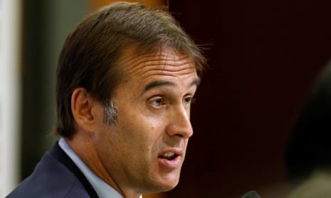 Julen Lopetegui says Spain ‘are very proud of the past, but looking forward toward the present and the future’.