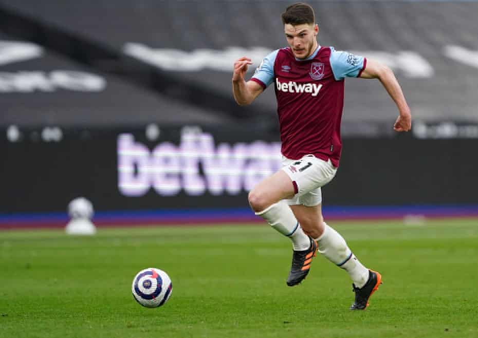 The loss of Declan Rice to injury could have a big say in West Ham’s chances of a top four finish.
