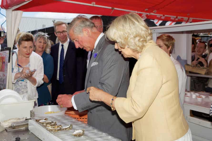 Prince Charles and Camilla, Duchess of Cornwall at the Whitstable Oyster festival in 2013