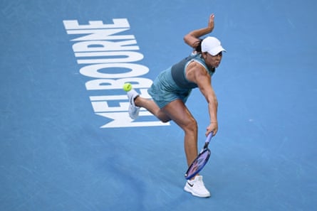 US player Madison Keys in the Australian Open Women’s Singles Final earlier this year at Melbourne Park.