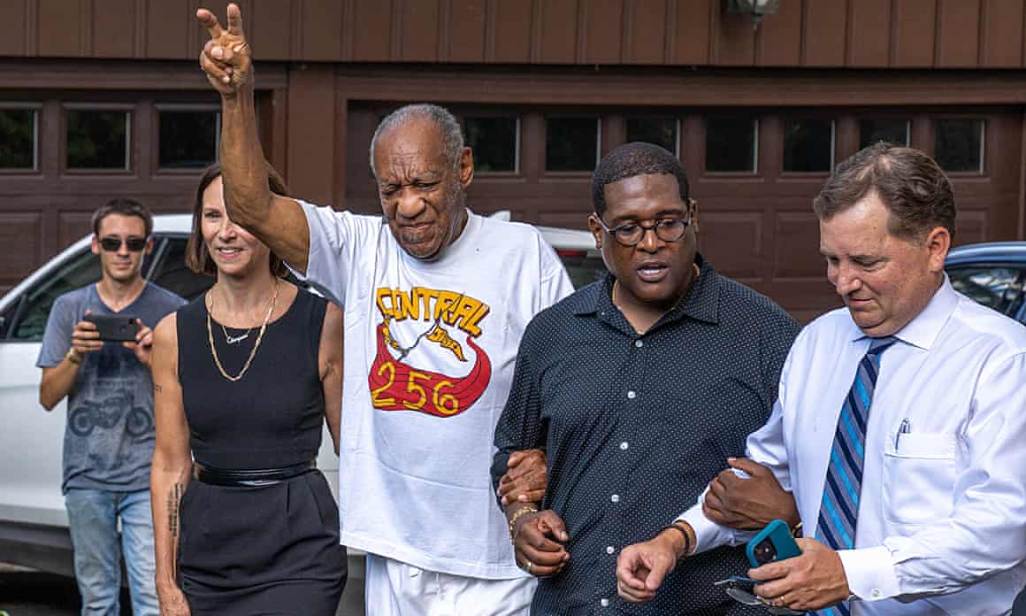 Bill Cosby outside his home in Elkins Park, Pennsylvania, on Wednesday.