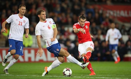 Gareth Bale, Wales v Serbia