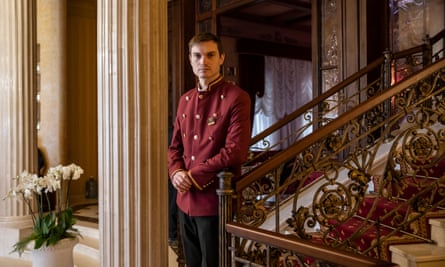 Vasyl Dovhan, 28, attendant at the Nobilis hotel in Lviv