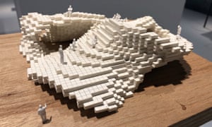 A model of how Sou Fujimoto’s 2013 Serpentine Ppavilion began at Japan house.