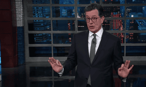 Stephen Colbert: ‘All week long, Trump has tried desperately to convince us that he is a stable, steady leader. It was a nice act, but like many men his age, he could only keep it up for so long.’