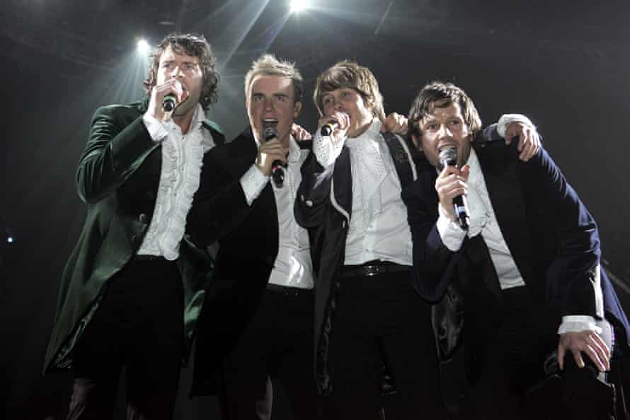 Take That's 20 greatest songs – ranked! | Take That 1 (From left) Howard Donald, Gary Barlow, Mark Owen and Jason Orange on stage at the band’s opening night of their Ultimate Tour 2006 in Newcastle-upon-Tyne.