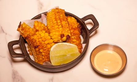 ‘The best thing on offer here’: spiced corn ribs.