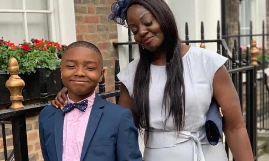 Alice Agyepong with her son Kai.