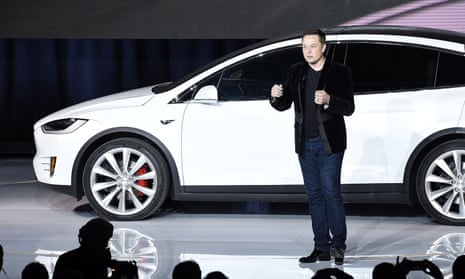 Elon Musk speaks at the Model X launch event in Fremont, California