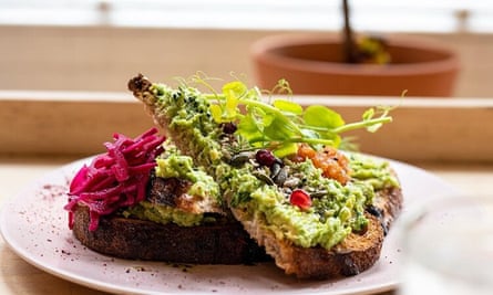 avo toast at Idle Hands