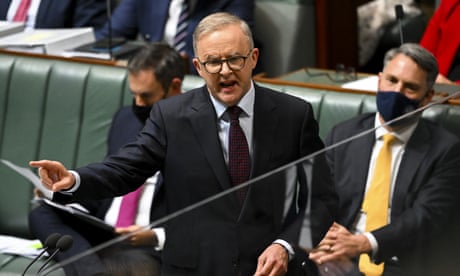 Australian Prime Minister Anthony Albanese speaks during House of Representatives Question Time at Parliament House in Canberra, Thursday, August 4, 2022. (AAP Image/Lukas Coch) NO ARCHIVING