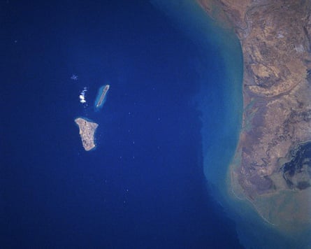 Satellite image of Kharg Island