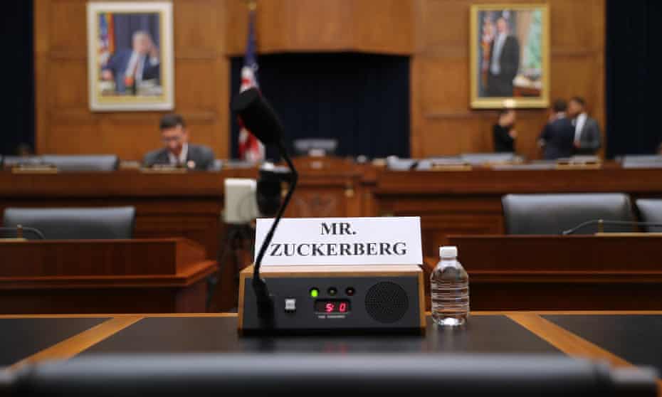 Mark Zuckerberg empty chair
