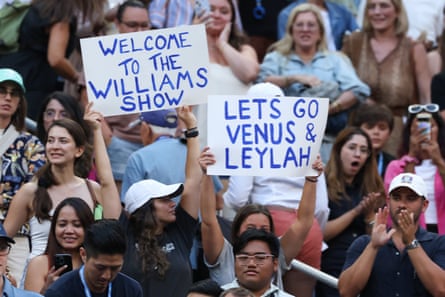 Fans show their appreciation astatine Flushing Meadows.