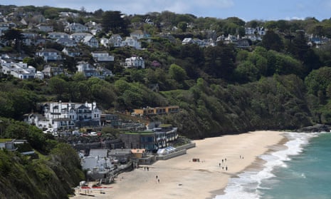The Carbis Bay hotel and beach