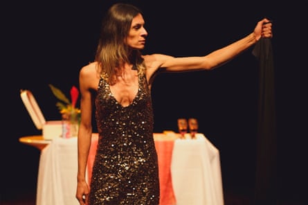 Smokebombed … Renata Carvalho in Jo Clifford’s play The Gospel According to Jesus, Queen of Heaven.