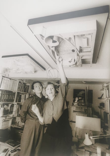 Melding diverse design cultures … Kathryn Findlay and Eisaku Ushida in their Tokyo studio, 1990.