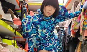Susie Lau looking in her wardrobe